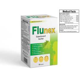 Flunex Expactorant Nutritional Supplements - 10 Sachet