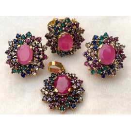 Precious Real Gold Plated Hand Made Elegant COMBO Beautiful Set