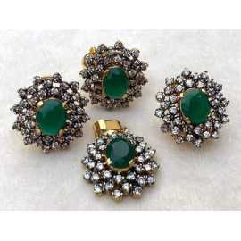 Real Gold Plated Hand Made Elegant COMBO set For Girls