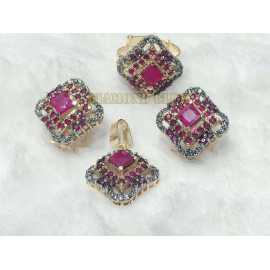 Beautiful Gold Plated Hand Made Elegant COMBO Set