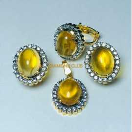 Gorgeous Gold Plated Hand Made Elegant COMBO Set