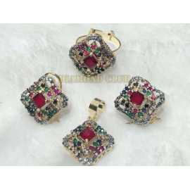 gorgeous Real Gold Plated Hand Made Elegant COMBO Beautiful Set