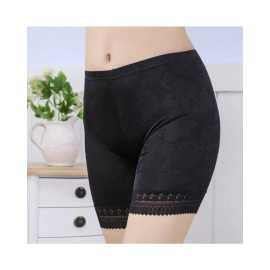Women Lace Safety Short Pants Black
