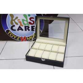 Wrist Watch Display Box & Jewelry Storage Organizer (10-1)