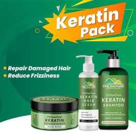 Keratin Hair Range Kit - Reduce Frizziness & Repair Damaged Hair