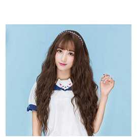 Women's Brown Wig Long Curly Wavy Hair Wigs