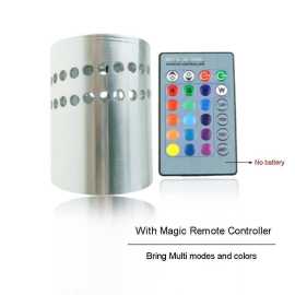 LED Wall Light Lamp Spiral Effect With Remote