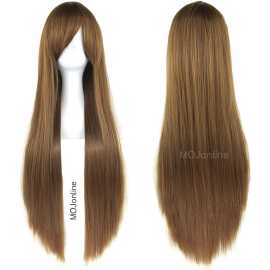 Long Full Head Wig For Women Color Straight Front Bang