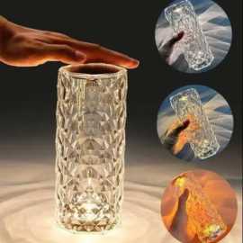 Rose Crystal Diamond Table Lamp