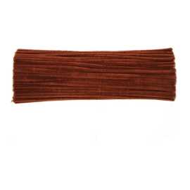 Pack of 50 - Brown Sink Pipe Cleaner velvet Sticks