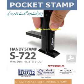 Shiny S-722 Handy Stamp - Impression size 38 mm x 14 mm