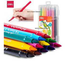 Pack of 12 Deli Brush Watercolor Brush Markers for calligraphy