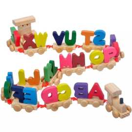 ABC Kids Wooden Alphabet Train Educational Set