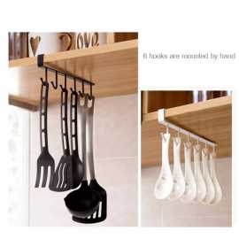6 Hooks Metal Hanger For Kitchen
