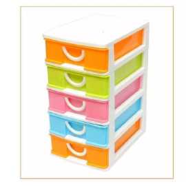 5 Layers Multi Colors Mini Desktop Small Drawers Box