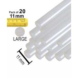 Pack of 20 - 11mm Large Glue Sticks