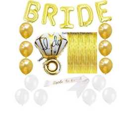 Bridal Shower Set - Bride to be foil balloon - Pack of 24