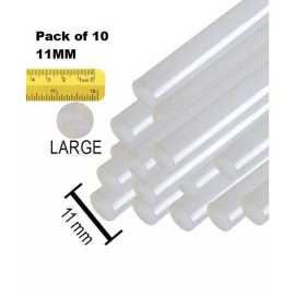 Pack of 10 - 11mm Large Glue Sticks