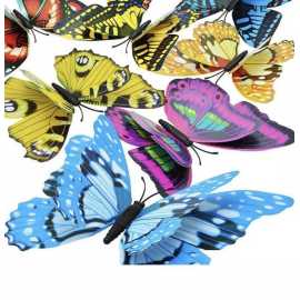 Pack of 12- 3D PVC Butterfly Wall Stickers Decoration