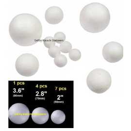 12pcs Thermocol (Thermopol) Balls For Solar school project