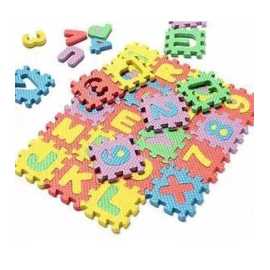 36Pcs Set 4.7Cmx4.7Cm Alphabet Letters Numbers Puzzle