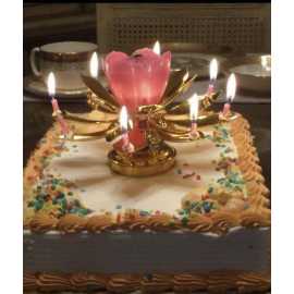 Flower Musical Cake Candle – Cake Decor - Party