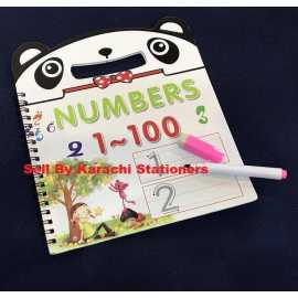 Magic Board with Marker and Duster Trace Numbers Educational Book
