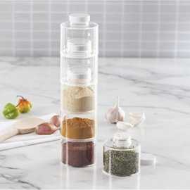 Spice Tower Pack Of 6 Self Stacking - Spice Storage Racks