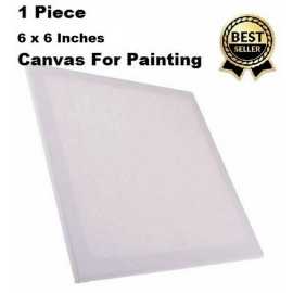 6 X 6 Inches Canvas For Painting - 1 Piece