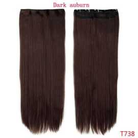 Girl & Women Very Long Dark Auburn 30 Inch Hair Extensions 5