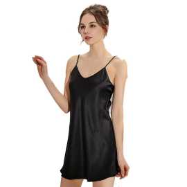 Silk Nightwear Short Nighty For Women