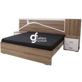 Gabroo Stylish  double Bed with side table