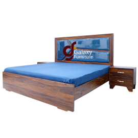 Stylish Kishmish double Bed with side table