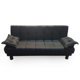 Black Sofa Cum bed fabric imported Black Jute length 6 ft and height 18 inches from ground