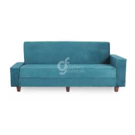 Sofa Cum Bed Imported Velvet Fabric Green Color
