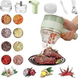 4 in 1 Handheld Electric Vegetable Cutter Set