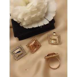 Mirror Stone Beautiful Design Ring - 1 Piece