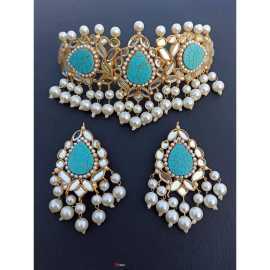 Wedding & Party Wear Chokar Necklace with Earing Jewellery Set