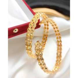 1 Pair Beautiful Design Golden Wedding Kangan Bangles