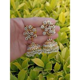 1 Pair Long Jhomki Drop Earring For Party & Weddings
