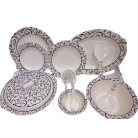 Excellent Melamine Double Glaze Dinner/Table Ware Set (68 Pcs) - Dw-04