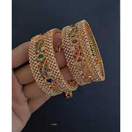 Beautiful Design Party & Wedding Wear Bangles Pair