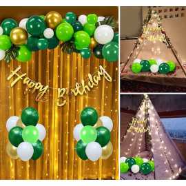 Green Birthday Decoration Balloon Set For