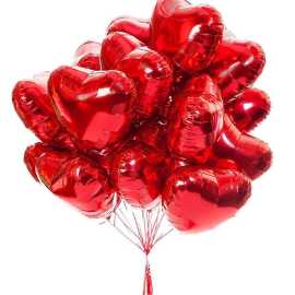 5 Pcs Hearts For Valentine & Special Party Balloons