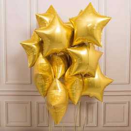 Wonder Balloons Shining Star Shape 10 Inch - Set 2 Pcs