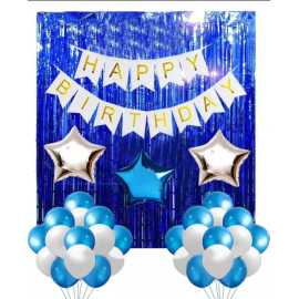Graceful Theme Of Happy Birthday Card/Banner & Balloons Set