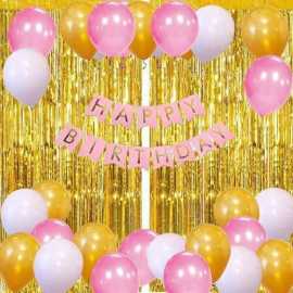 32 PCS Happy Birthday Foil Metallic Decoration Balloons Set