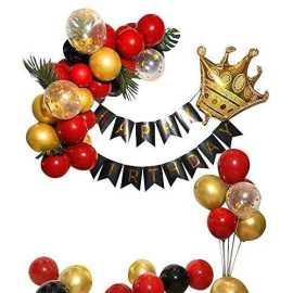 Decorations Red & Black Birthday Party Set