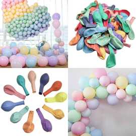 Multi Color 10 Pieces Set Premium Macron BalloonsMulti Color 10 Pieces Set Premium Macron Balloons