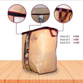 Home Square Storage Utility Box Fabric Cube Organizer Cloth Basket Bag